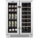 Whynter 100W Beverage & Wine Cooler, 30-Can, 20-Bottle, 115V