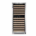 Whynter 160W Wine Cooler, 92-Bottle, 115V, Stainless Steel