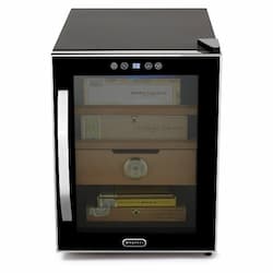 Whynter 19-in 70W Cigar Humidor & Cooler, 110V, Stainless Steel & Black