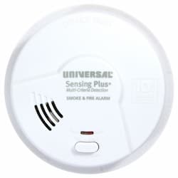 USI Sensing Plus Multi Criteria Smoke & Fire Alarm, 10 Year Sealed Battery