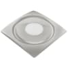 Aero Pure 33W Slim Fit Bathroom Ceiling & Wall Fan w/Light, Low Profile, 120 CFM, Satin Nickel