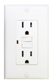 GP 15 Amp GFCI Receptacle Outlet W/ LED, White (GP DG15-WW-B ...