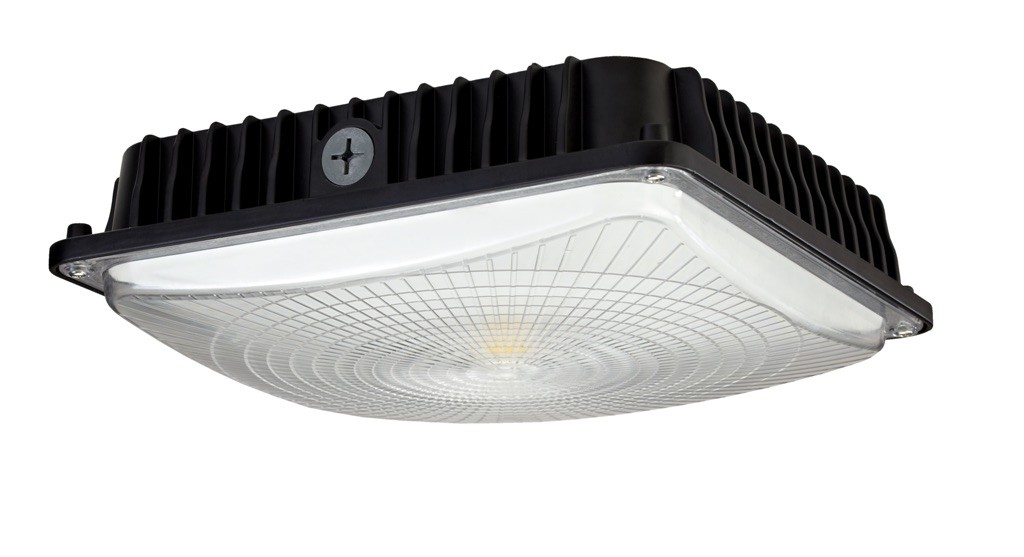 Naturaled 28w 4000k Slim Led Canopy Light With Sensor, Black (naturaled 