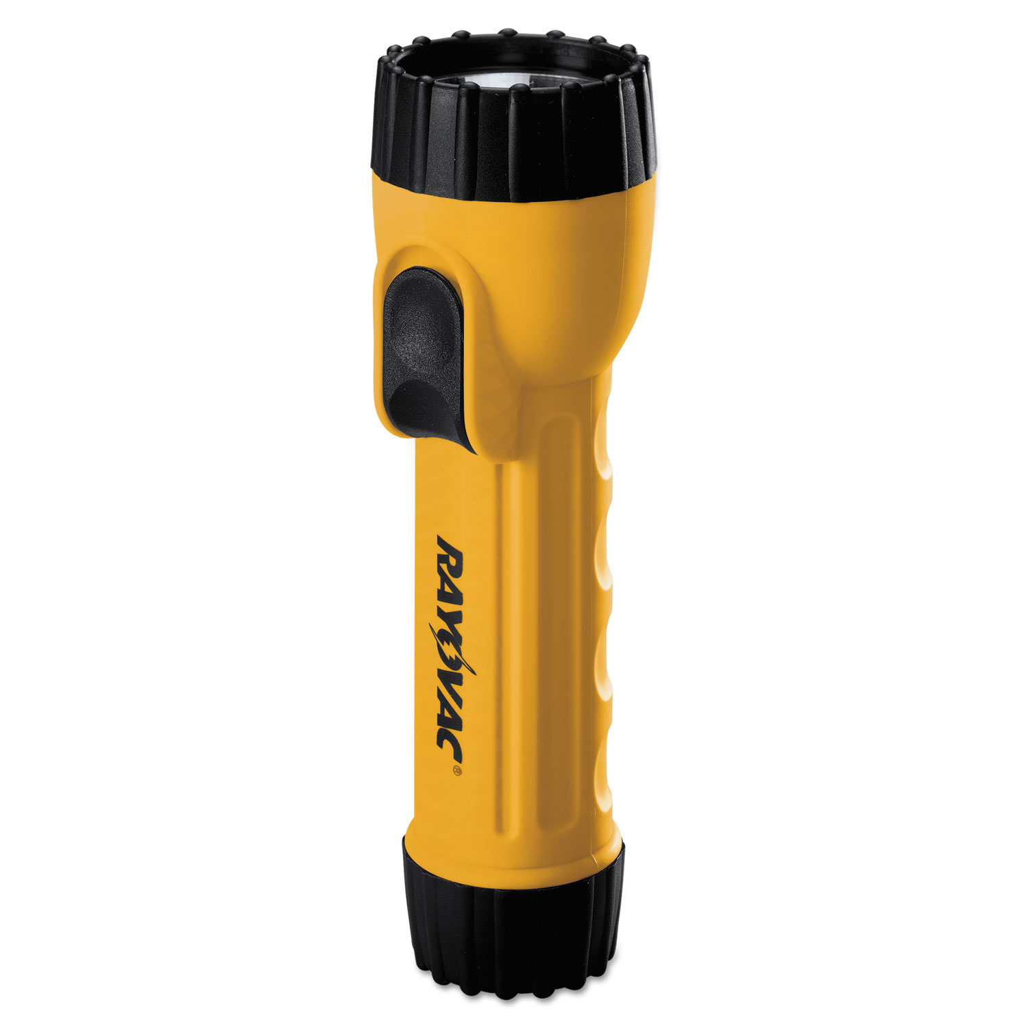 17lm Yellow Industrial Flashlight With 2 D Batteries Bulk I2D BULKD   RYV I2DBULKD 