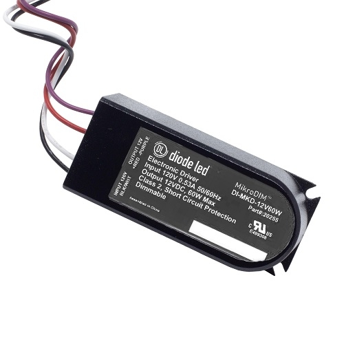 Diode LED DI-MKD-24V60W Electronic Dimmable Driver - 24V, 60W