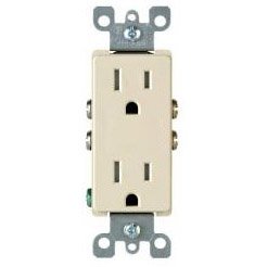 duplex outlet decora gp homelectrical receptacle ivory amp