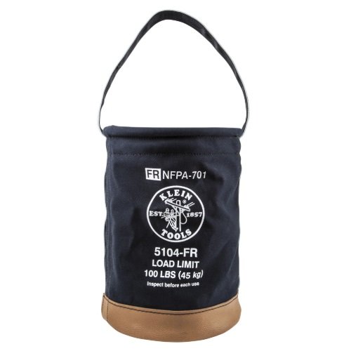 Klein Tools Flame-Resistant Canvas Bucket for Overhead Lifting
